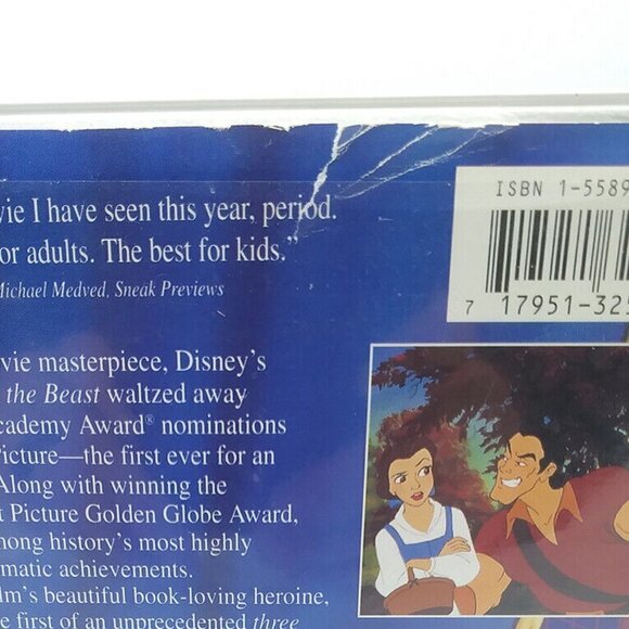 A Walt Disney Classic Beauty and the Beast VHS Clamshell 1992 Belle Family Kids - Picture 11 of 11
